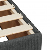 vidaXL Boxspring posteľ s matracom tmavosivá 160x200 cm látka - Sivá - 153989-208608