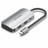 Hip Hop USB rozbočovač Vention TNBHB Sivá