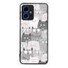 Lesklý kryt Mobiwear Glossy - Motorola Moto G54 5G - G045G - Kočičky (Prémiové lesklé pouzdro, obal, kryt Mobiwear Glossy na mobil Motorola Moto G54 5G - G045G - Kočičky, materiál Plast + TPU silikon