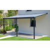 hliníková pergola LANITPLAST WALL 43 antracit + číry PC LG2123