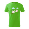 Bocian čakáme bábätko - neutrálne - Tričko detské bavlnené - 158 cm/12 rokov ( Apple Green )