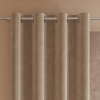 Tmavobéžový zamatový záves na krúžkoch VELVI 140x230 cm