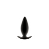 NS Novelties Renegade Spade Medium, čierny silikónový análny kolík 10,2 x 3,5 cm