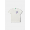 Detské bavlnené tričko United Colors of Benetton 3I1XC10Q1.G.seasonal biela 170