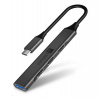 CONNECT IT USB-C hub, (1xUSB-A 3.0, 3xUSB-A 2.0), externí, ANTRACITOVÝ (CHU-5050-AN)