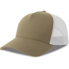 Atlantis Headwear Kšiltovka Rapper Cotton-S, 5 panelová, Trucker COT330260x9799-khaki/white UNI Khaki/bílá