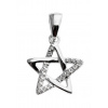 Nemecko Amulet Pentagram striebro mini (2 cm)