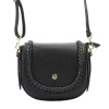 Dámska kožená taška cez rameno Gregorio 1703 DOLLARO Black Leather Crossbody