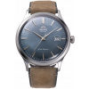 PÁNSKE HODINKY ORIENT RA-AC0P03L30B BAMBINO AUTOMATIC HNEDÉ NA REMIENKU DÁTUM