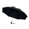 Skladací automatický dáždnik, čierna