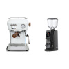 Ascaso Dream PID, Cloud White + Eureka Atom W 65, black