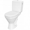 Cersanit Cersania SimpleOn 010 - WC kombi 3/6l + sedátko s pomalým zatváraním z duroplastu, horizontálny odpad, biela, K11-2339