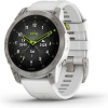 Garmin epix Sapphire Titan/White Silicone Band 010-02582-21