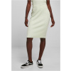 Ladies Rib Knit Midi Skirt - lightmint M