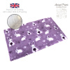 DRYBED Premium Vet Bed Zajačiky Bunnies fialový 150 x 100 cm