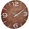 TFA Nástenné hodiny s rádiovo riadeným časom 60.3536.08 CONTOUR - hrdzavé TFA60.3536.08
