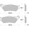 Brzdové destičky Brembo zadní BMW R 1250 R, RS, RT rok 19-21