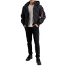 Alpha Industries Zimná bunda Hooded Logo Puffer Čierna XL