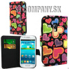 Kožený obal Samsung Galaxy S III Mini – Hearts Wallet Multi