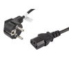 LANBERG CEE 7/7 na IEC 320 C13 POWER CORD 1.8M VDE černý / CA-C13C-11CC-0018-BK
