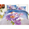 7-dielne 3D Obliečky Orchidea Fialová