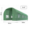 Fóliový tunel 2x4,5x2 m Plonos 9 m² ZELENÝ VYPR