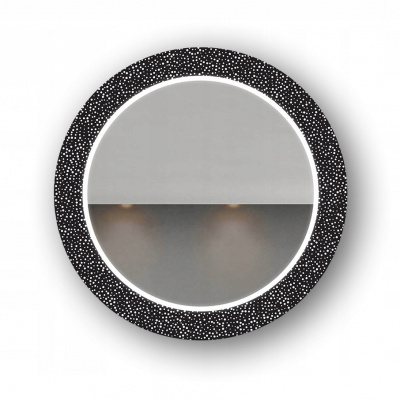 Okrúhle LED zrkadlo do kúpeľne s podsvietením, 60 cm Dekoratívne so vzorom - Artforma nástenné zrkadlo, kruh, 600 x 600 mm (Artforma nástenné zrkadlo, kruh, 600 x 600 mm)