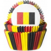 Košíček na muffiny vlajka Belgicko 50ks