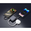 Swissten POWER BANK 10000 MAH S INTEGROVANÝMI KABELY USB-C A LIGHTNING VESMÍRNĚ STŘÍBRNÁ