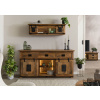 Bighome - Príborník z mangového / recyklovaného dreva 180x45x90 prírodný lak IRON LUX