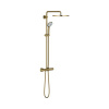 Sprchový systém s termostatickou batériou GROHE Euphoria System zlatá kefované 26075GN0