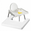 IKEA ANTILOP podnos do jedálenskej stoličky, biely