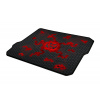 C-TECH herní podložka pod myš ANTHEA CYBER RED, 320x270x4mm, obšité okraje GMP-01C-R