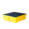 Záchytná paleta EcoPolyBlend 2800 pro 4 sudy ve čtverci 276 l. - JEN28634YL žlutá (EcoPolyBlend™ Spill Control Pallets 2800 Justrite Without Drain)