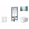 GEBERIT - Duofix Set předstěnové instalace, klozetu ME by Starck a sedátka softclose, tlačítko Sigma30, lesklý chrom/matný chrom SANI11CP1113