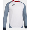 Joma Pánska mikina ESSENTIAL II SWEATSHIRT WHITE-DARK NAVY Veľkosť: M