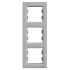 Asfora - Krycí rámeček trojnásobný vertikální, aluminium, EPH5810361 (Schneider Electric, Asfora, aluminium)