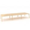Interier Říčany Pracovné stoly Bench ALFA ROOT 480x160cm, dub