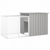 vidaXL Klietka pre kurčatá sivá 200x91x100 cm pozinkovaná oceľ 171546