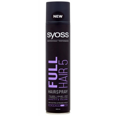 SYOSS Professional FULL HAIR 5 extra silný lak pre maximálny objem vlasov 300ml