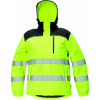 CERVA KNOXFIELD HI-VIS / Zimná reflexná bunda s kapucňou - žltá 4XL