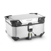 OBKEV58A strieborný horný kufor GIVI Trekker Outback EVO hliníkový (Monokey topcase), bez zámku, 58 l.