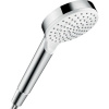 HANSGROHE Crometta ručná sprcha 1jet EcoSmart+, priemer 100 mm, biela/chróm, 26334400