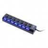 USB Hub Connect IT USB 2.0 / 7x USB 2.0 (CI-541) čierny