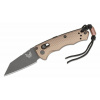 Vega Benchmade 2900BK-1 AUTO IMMUNITY Dark Earth stredný nôž 6,3 cm, čierna, hnedá, hliník