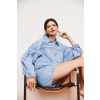 Women's denim jacket MOODO - light blue čierna | šedá | svetlomodrá | krémová | viacfarená S Moodo 5904152449036