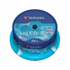 Verbatim CD-R 52X 700MB Crystal AZO Cake 25