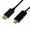 Kábel DisplayPort - HDMI LogiLink CV0126 1 m čierny