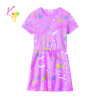 Dievčenské šaty - KUGO CS1026, fialková Farba: Fialková, Veľkosť: 98