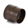 LP spojka rúr zvodu - RAL 8017 Čokoládová, 100 mm